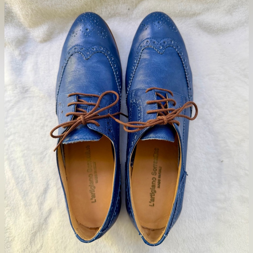 L’artigiano Sorrentino Blue Size 40
US 9 Oxford Shoes Leather Lace Up Classic - Picture 6 of 16